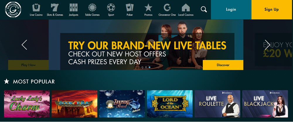 Grosvenor online casino